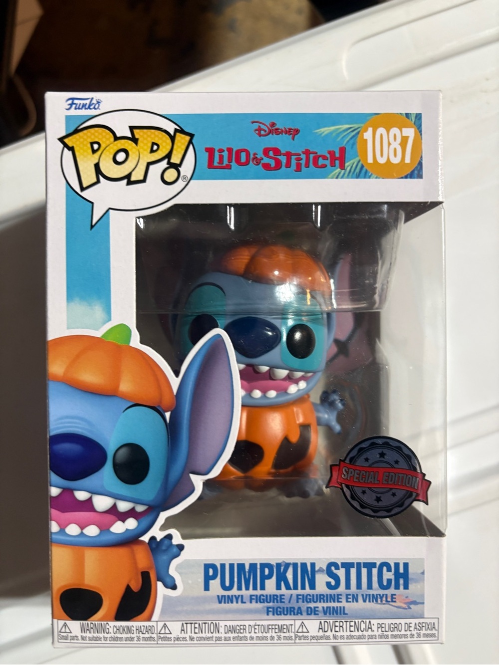 Funko POP! Pumpkin Stitch Figure - Blue & Orange